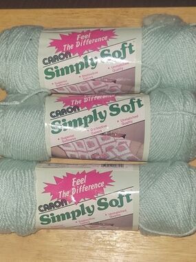 Carbon Simply Soft Light Blue Yarn - 3 Skeins